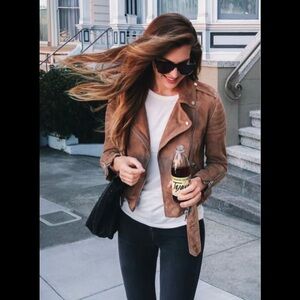 Blank NYC Brown Moto Jacket